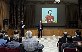 The screening of the movie "Legend No. 17" in the Russian Embassy in Pakistan
