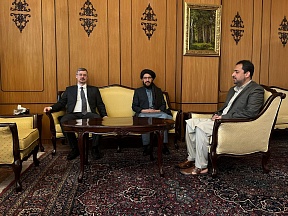Ambassador Khorev’s Meeting with Sardar Ahmad Shakeeb, Chargé d’Affaires a.i. of Afghanistan in Pakistan