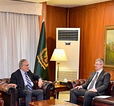Ambassador Khorev's Meeting with Foreign Minister of Pakistan H.E. Mr. Mohammad Ishaq Dar